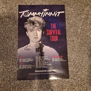 2025 TommyInnit Autographed "The Survival Tour" Poster